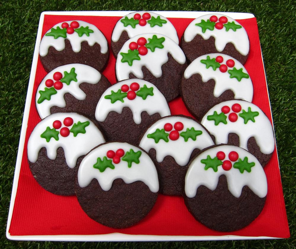 Chocolate Christmas Cookies
 Chocolate Christmas pudding cookies