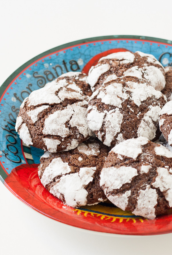 Chocolate Christmas Cookies With Powdered Sugar
 Chocolate Crinkle Cookies Kristine s Kitchen