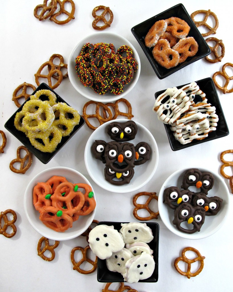 Chocolate Dipped Pretzels For Halloween
 Halloween Pretzels easy fast and fun The Monday Box