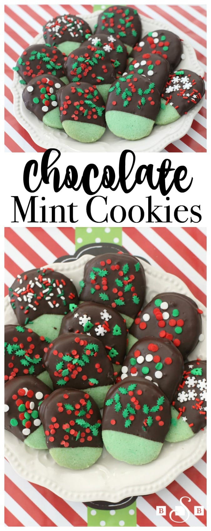 Chocolate Mint Christmas Cookies
 CHOCOLATE MINT COOKIES Butter with a Side of Bread
