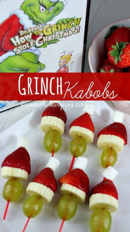 Christmas Appetizers For Kids
 25 best ideas about Grinch kabobs on Pinterest