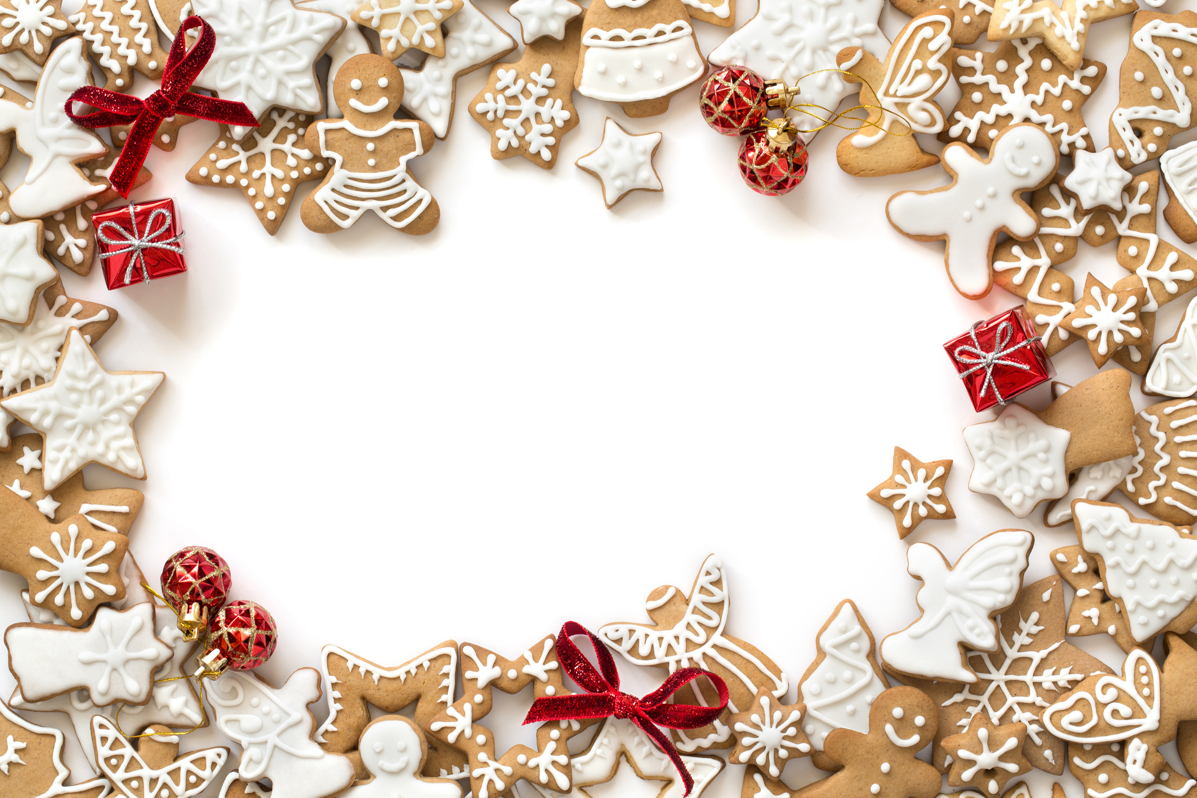 Christmas Baking Background
 Christmas Gingerbread Cookies Background