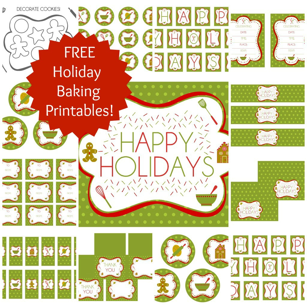 Christmas Baking Games
 FREE Holiday Baking Party Printables from Printabelle