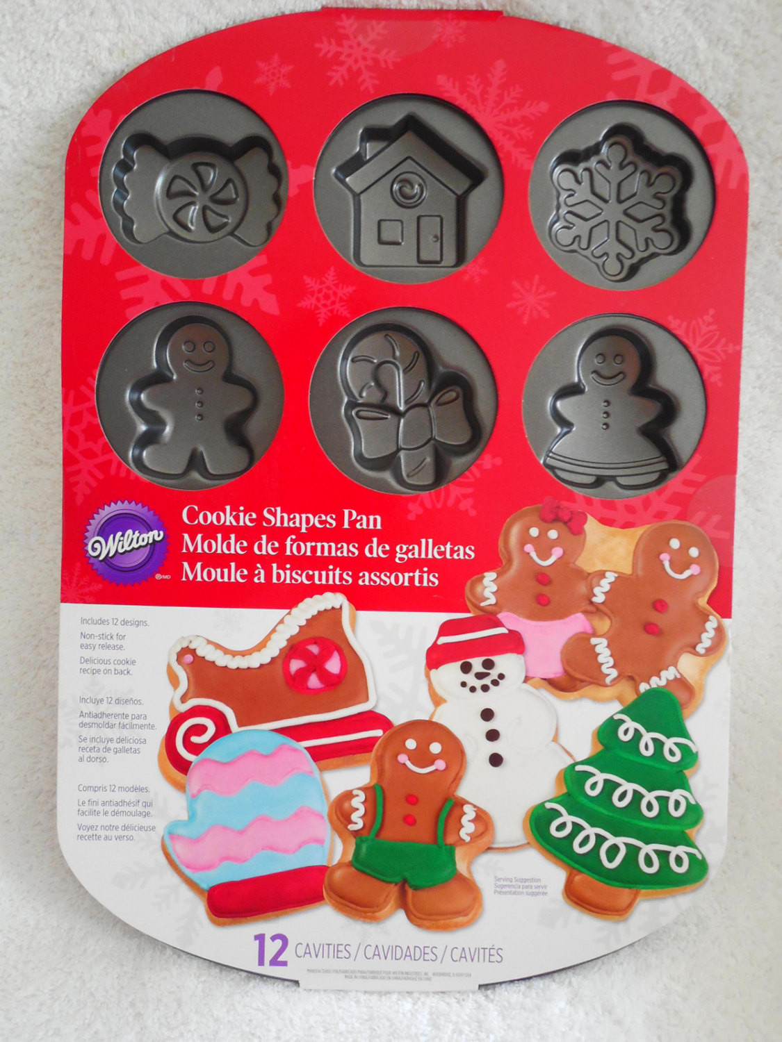 Christmas Baking Pans
 Wilton Christmas Cookie Shapes Pan With 12 by
