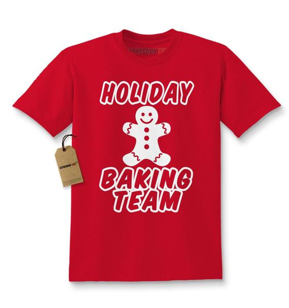 Christmas Baking Shirts
 Holiday Baking Team Gingerbread Cookie Kids T shirt