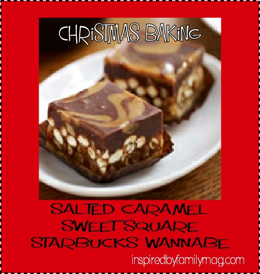 Christmas Baking Squares
 Christmas Baking Salted Caramel Sweet Squares Starbucks