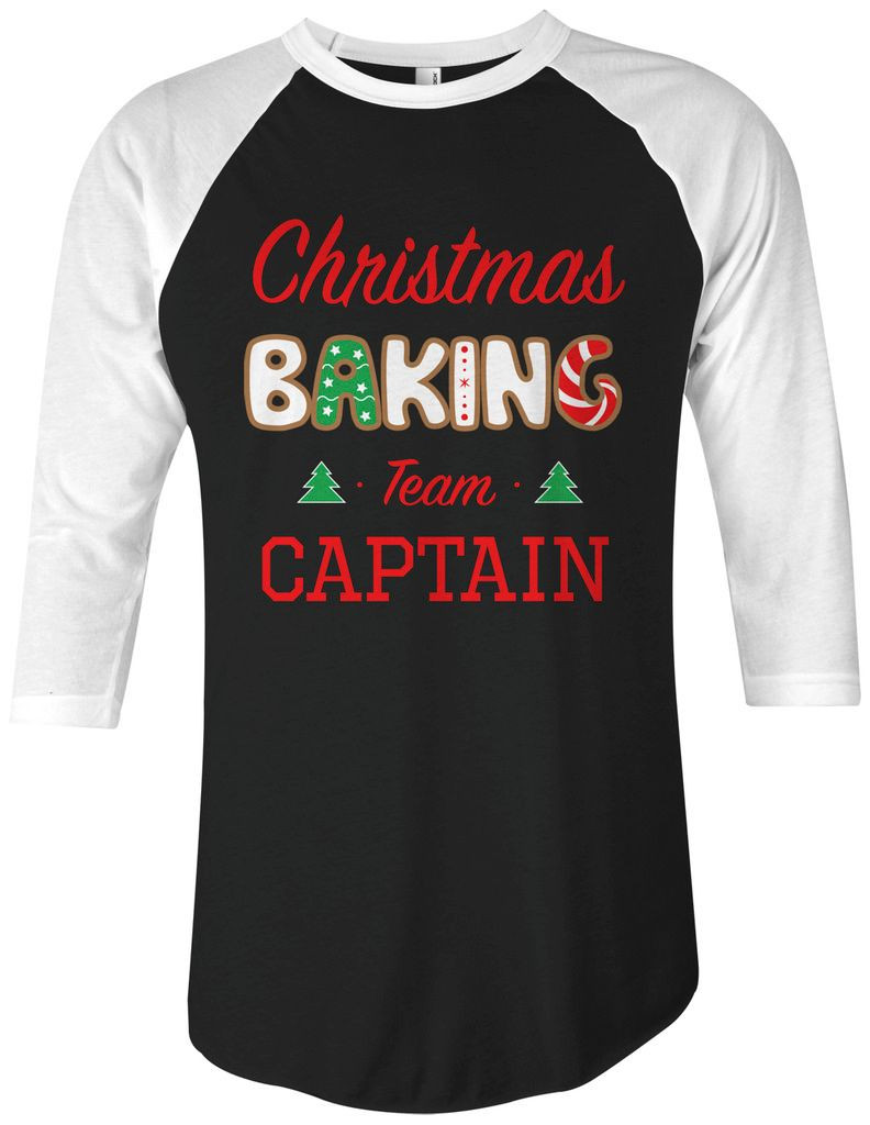 Christmas Baking Team Shirt
 Threadrock Christmas Baking Team Captain Uni Raglan T
