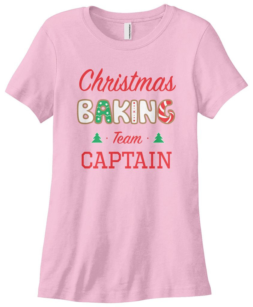 Christmas Baking Team Shirt
 Threadrock Women s Christmas Baking Team Captain T shirt