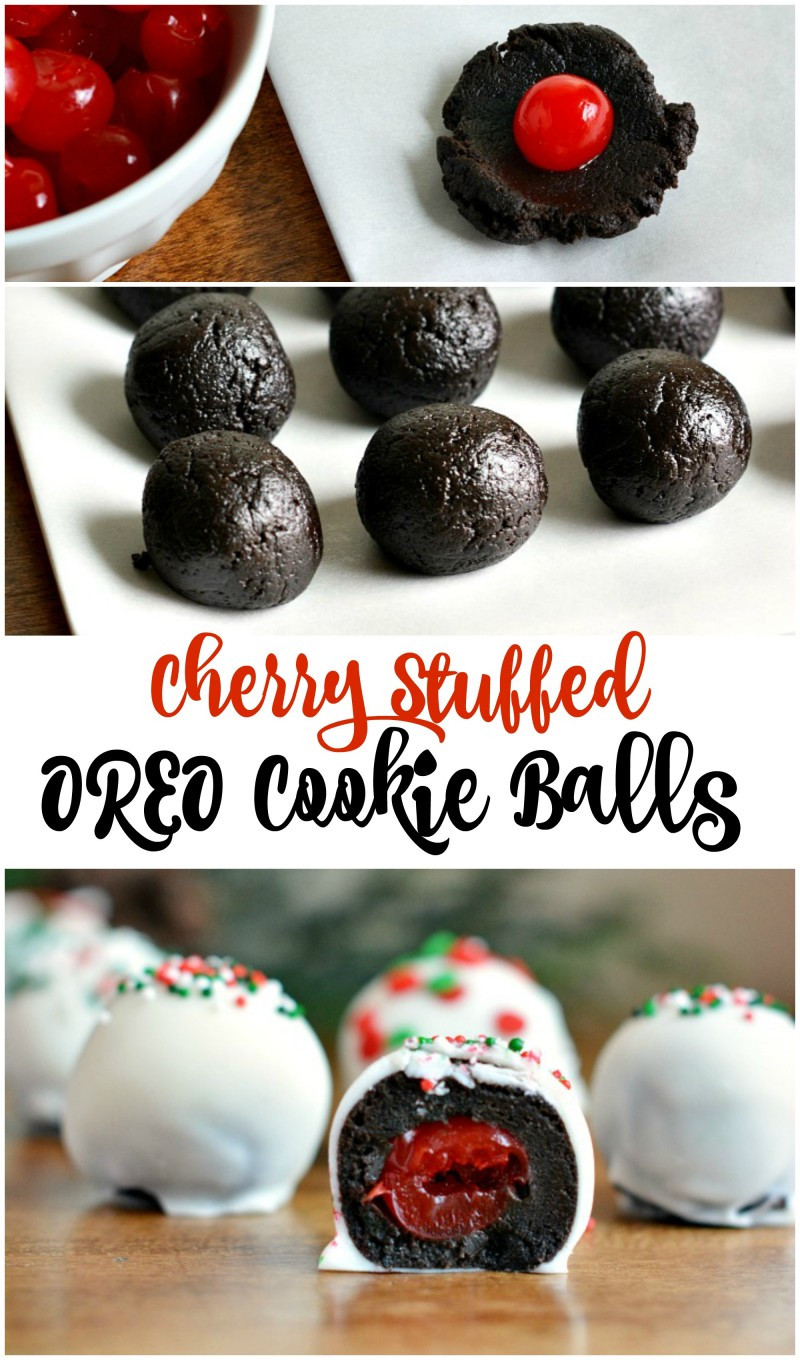 Christmas Ball Cookies
 Cherry Stuffed OREO Cookie Balls Recipe Not Quite