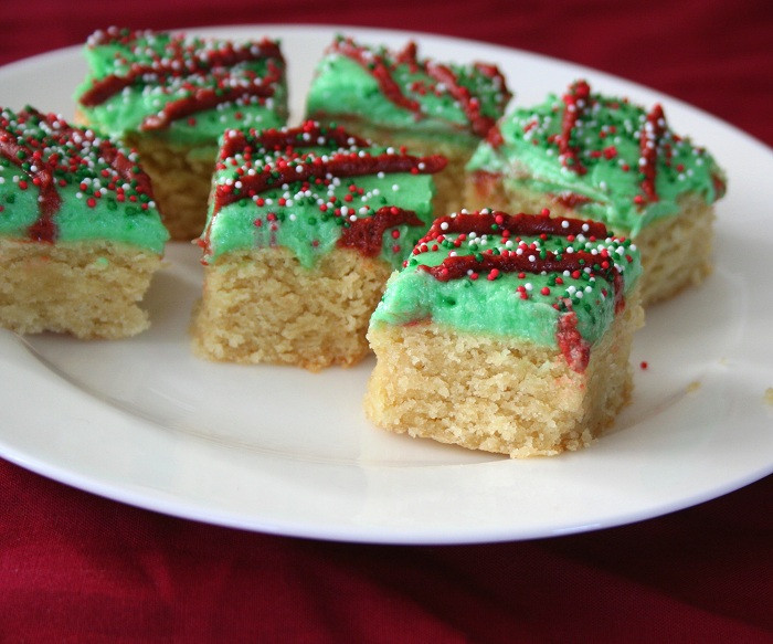 Christmas Bar Cookies
 Sugar Cookie Bars – Low Carb and Gluten Free