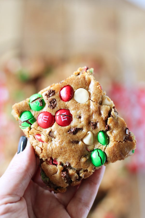 Christmas Bar Cookies Recipe
 M&M S Christmas Cookie Bars No 2 Pencil