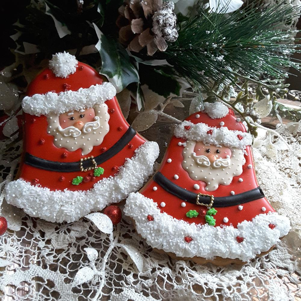 Christmas Bell Cookies
 Christmas bell Santa s