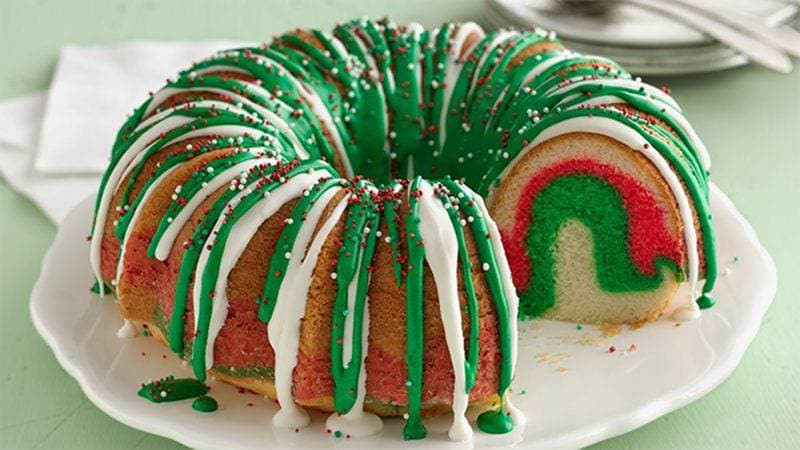 Christmas Bunt Cakes
 How to Make a Christmas Wreath Bundt Cake BettyCrocker