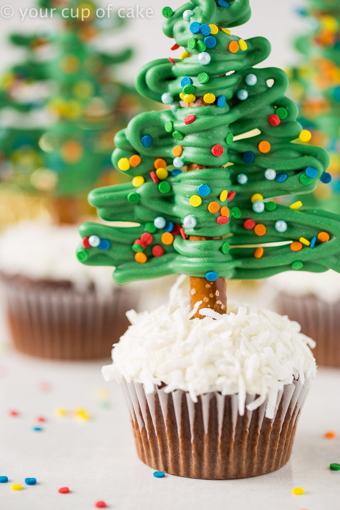 Christmas Cake Cupcakes
 Easy Christmas Tree Cupcakes Your Cup of Cake