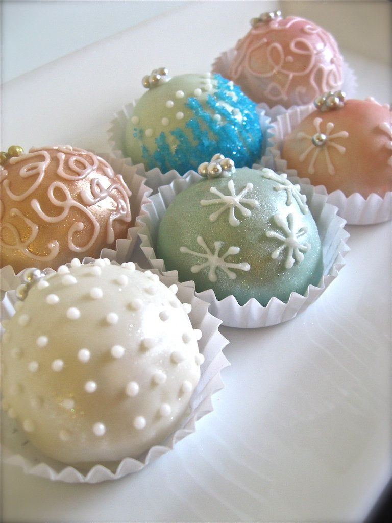 Christmas Cakes Flavors
 Ornament Cake Balls