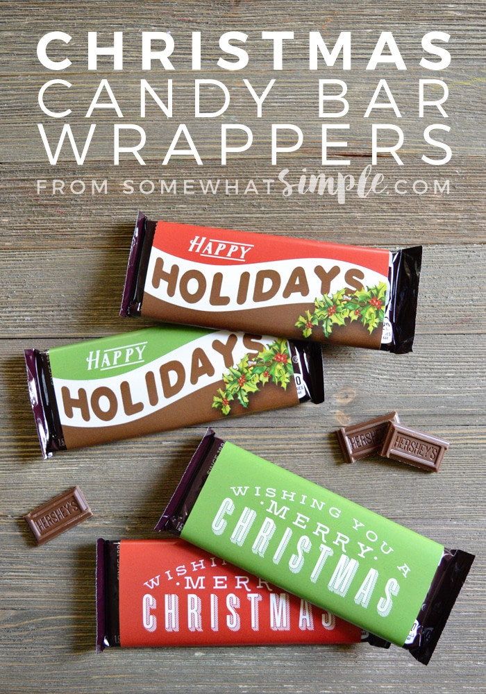 Christmas Candy Bar Wrappers
 Christmas Candy Bar Wrappers Printable Somewhat Simple