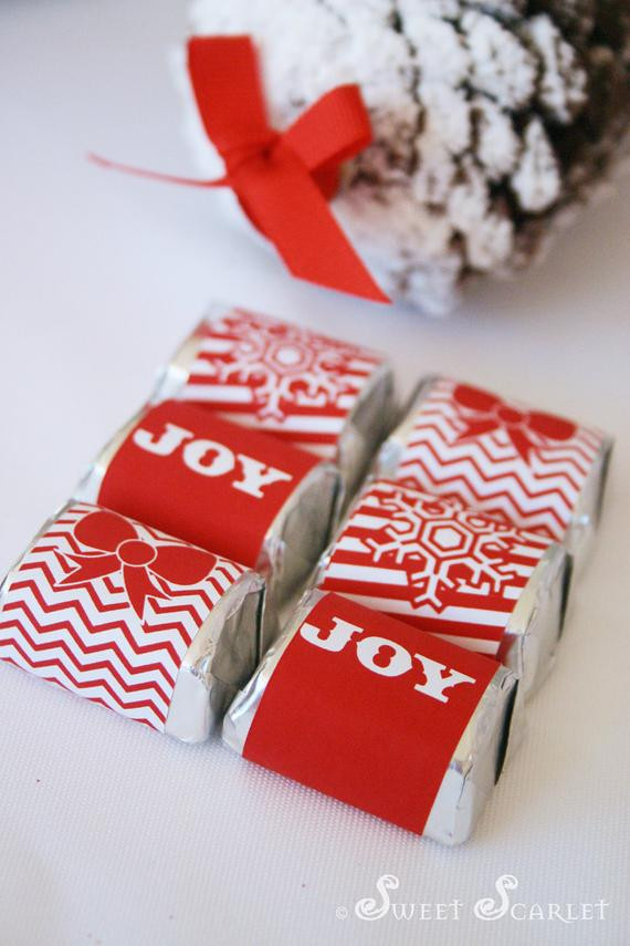 Christmas Candy Bar Wrappers
 CHRISTMAS Printable Candy Bar Wrappers and Straw Flags Let