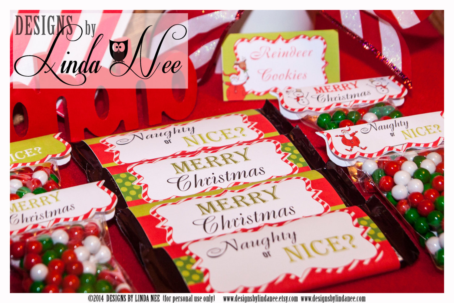 Christmas Candy Bar Wrappers
 Candy Bar Wrappers Santa Christmas by DesignsbyLindaNee
