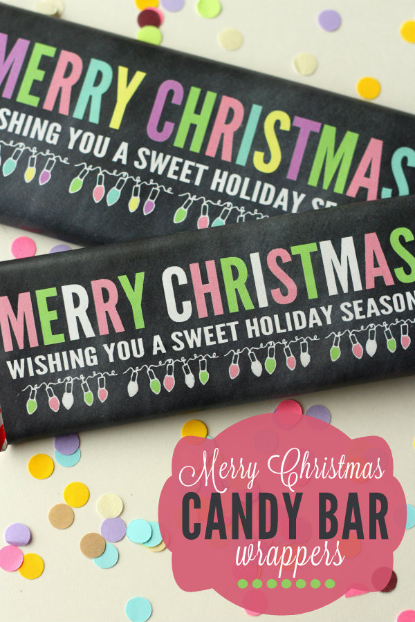 Christmas Candy Bar Wrappers
 Christmas Cookie Jar Gift Idea