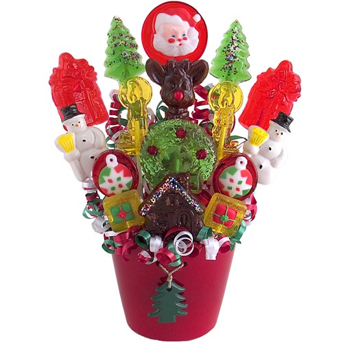 Christmas Candy Baskets
 Christmas Lollipops Bouquet Everything 4 Christmas