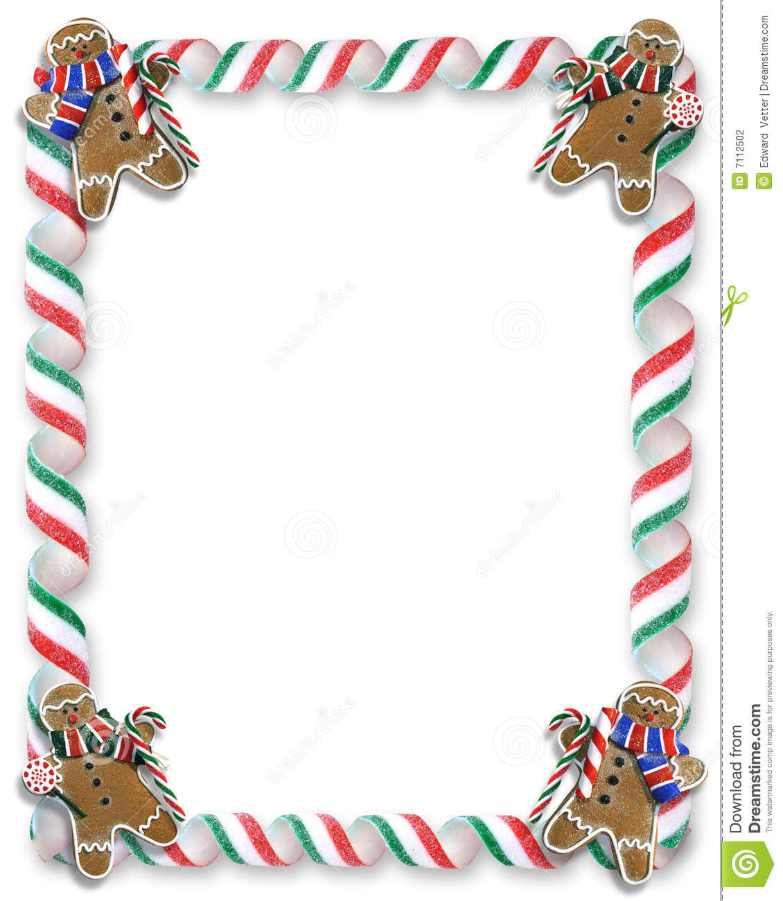 Christmas Candy Border
 Christmas Border Cookies And Candy Stock Illustration
