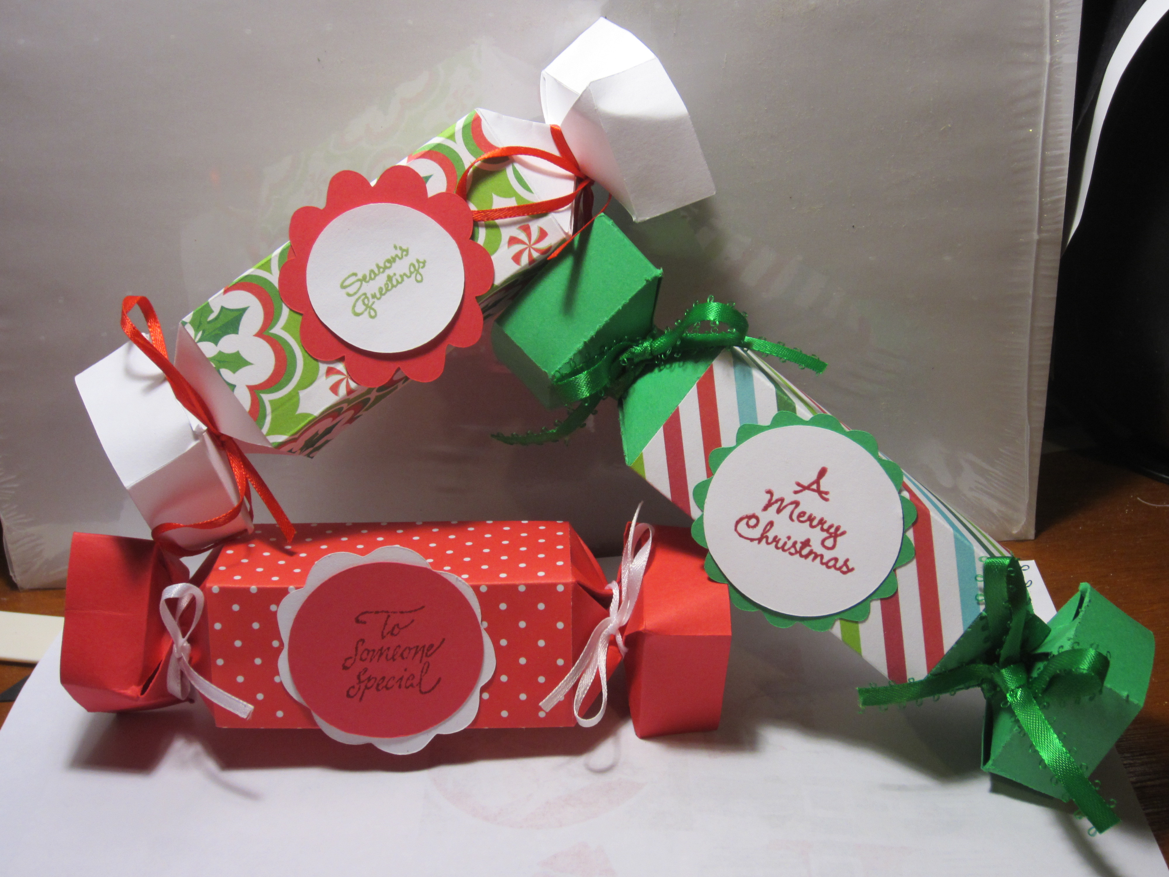 Christmas Candy Boxes
 Holiday Candy Wrapper Boxes