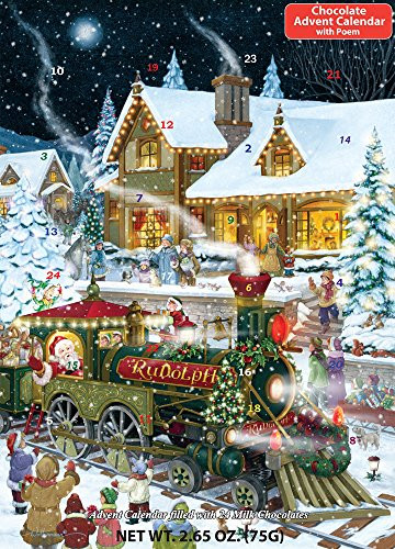 Christmas Candy Calendars
 Whistle Stop Christmas Chocolate Advent Calendar Filled
