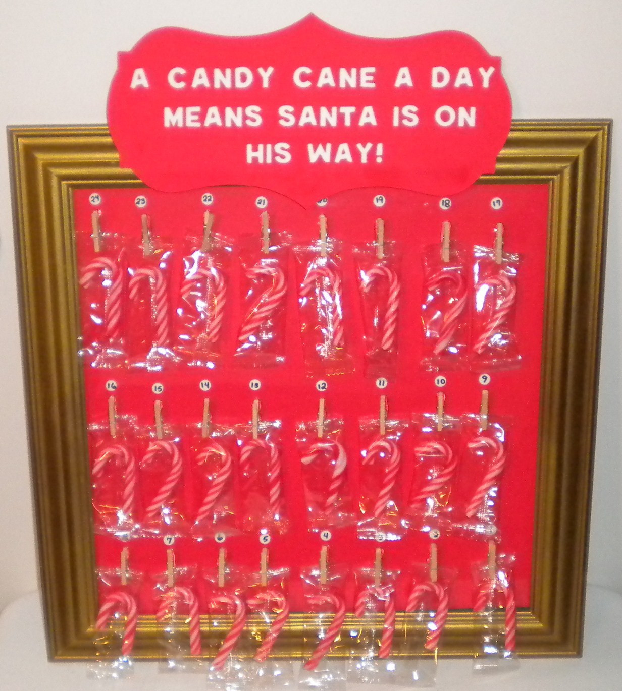 Christmas Candy Calendars
 Jean s Crafty Corner Candy Cane Advent Calendar