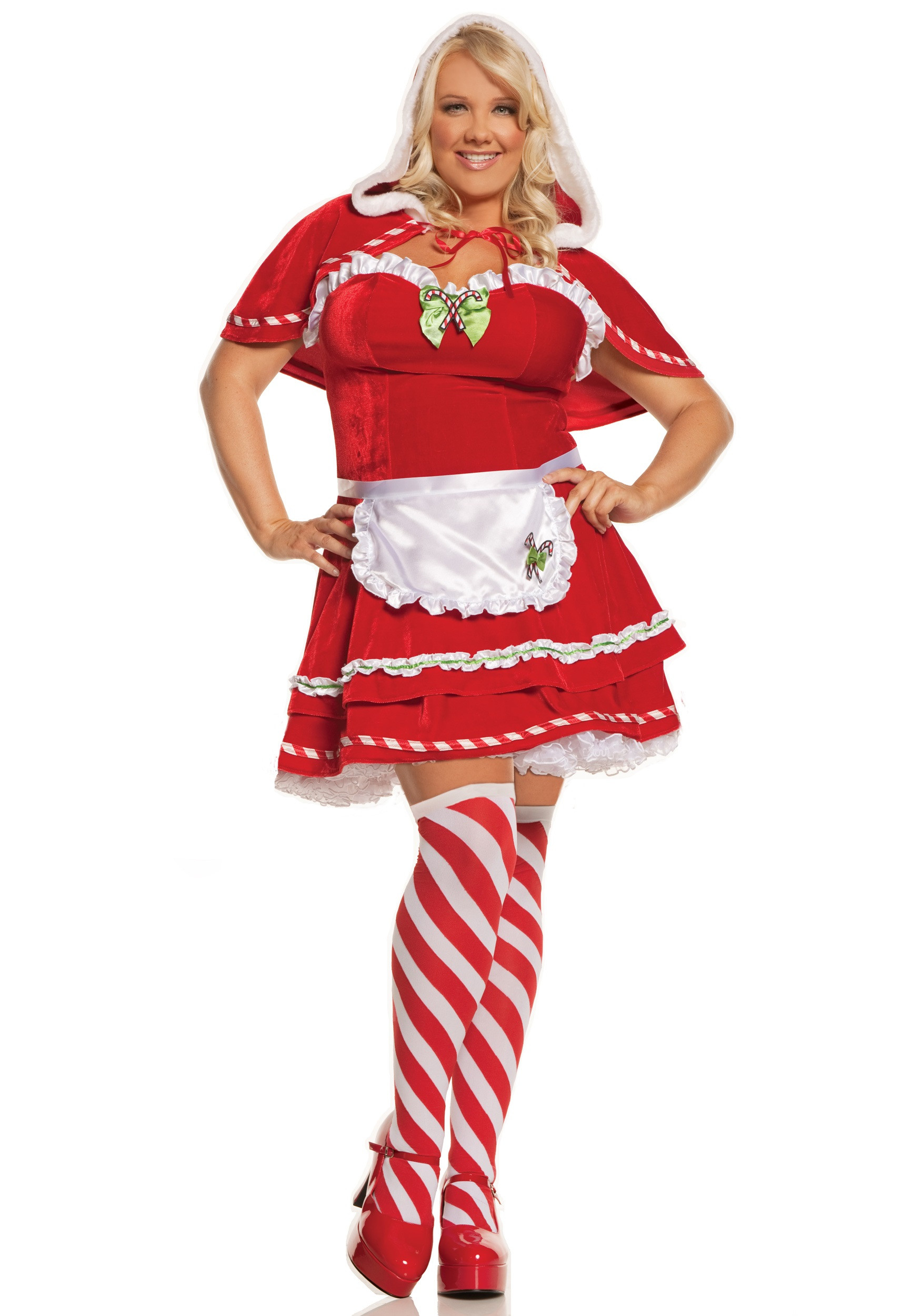 Christmas Candy Cane Costume
 Plus Miss Candy Cane Costume