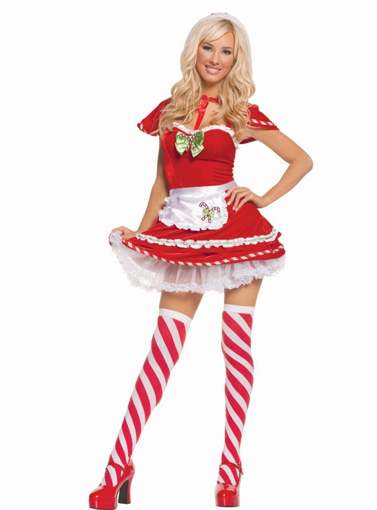 Christmas Candy Cane Costume
 Candy Cane Kandi Kane Velvet Dress Cape Holiday Christmas