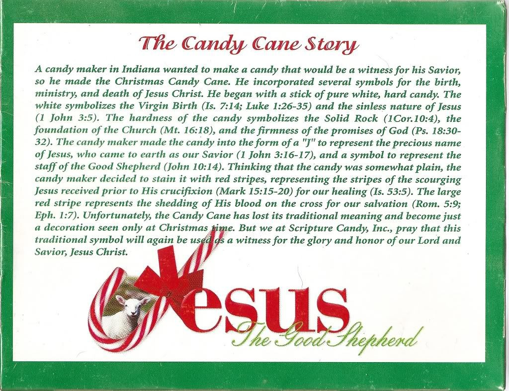 Christmas Candy Canes Story
 The Candy Cane Bible Legend