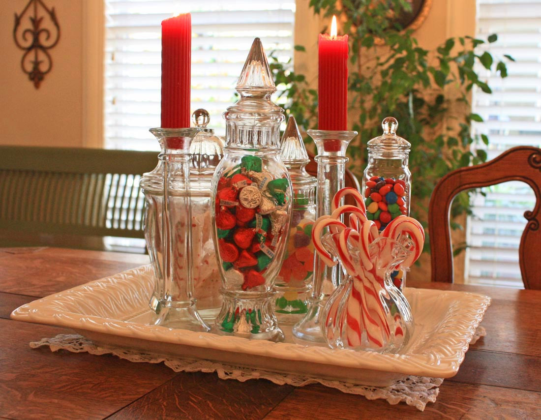 Christmas Candy Centerpieces
 Southern Lagniappe A Christmas Candy Centerpiece