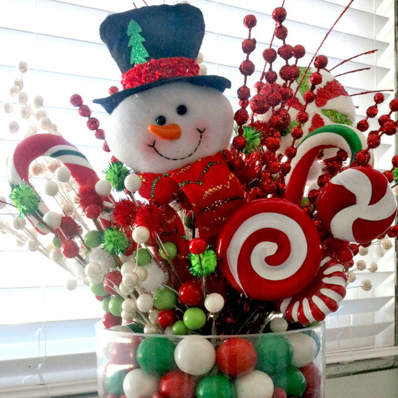Christmas Candy Centerpieces
 Christmas Candy Centerpiece Two Sisters