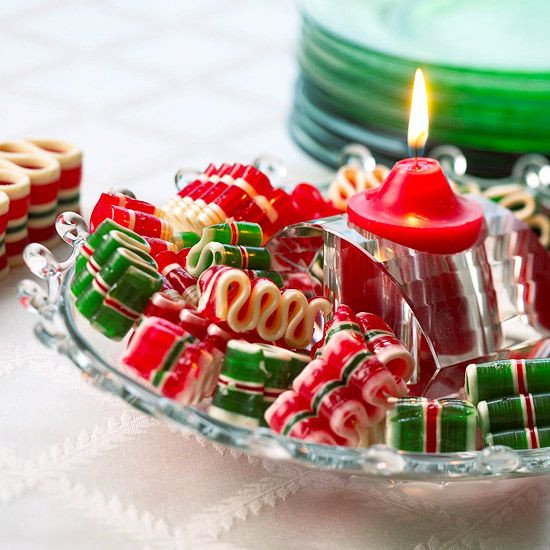 Christmas Candy Centerpieces
 Best 25 Ribbon candy ideas on Pinterest