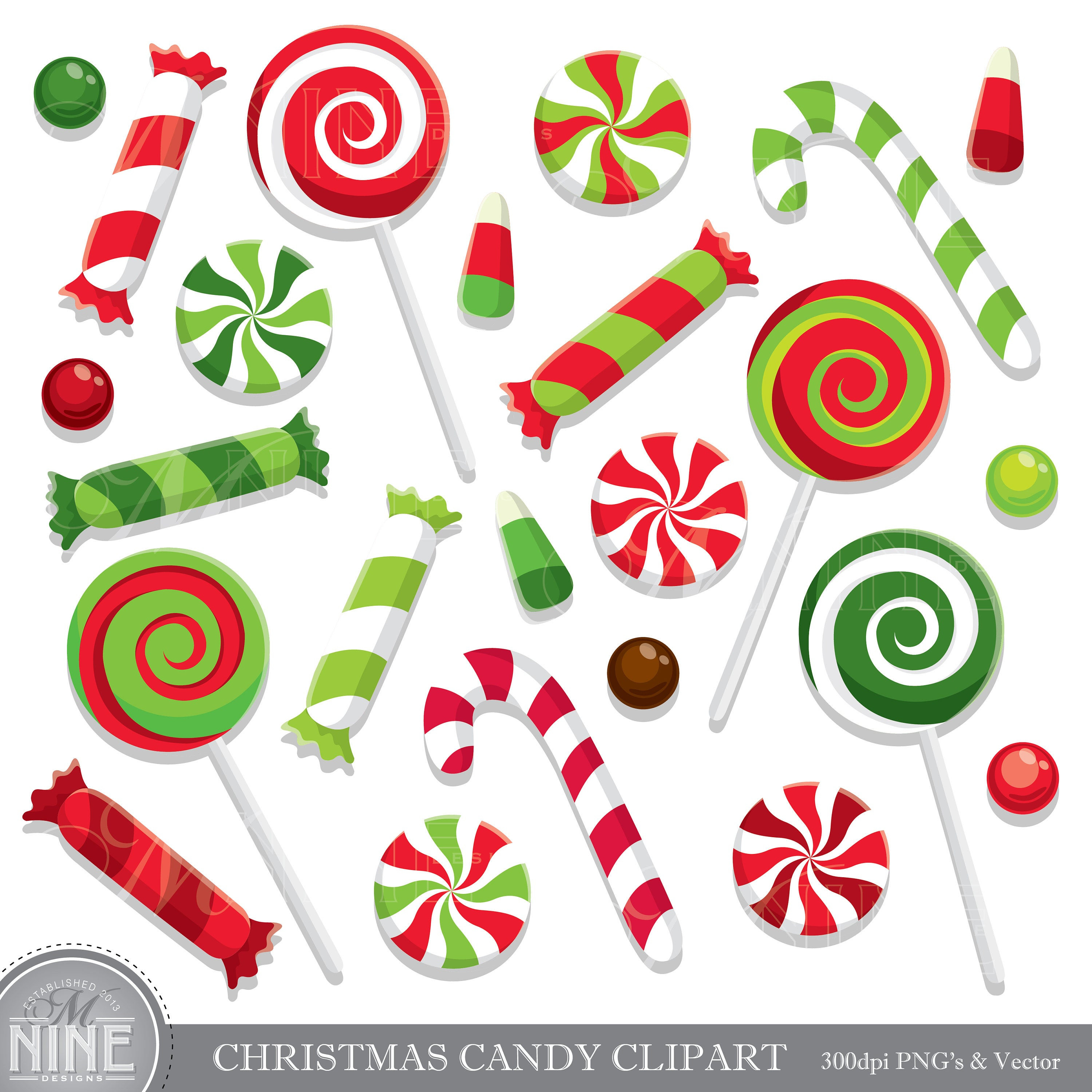 Christmas Candy Clip Art
 CHRISTMAS CANDY Clip Art Holiday CANDY Clipart Downloads