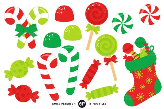 Christmas Candy Clip Art
 Christmas Candy Clip Art Candy Cane Clipart Stocking Clip