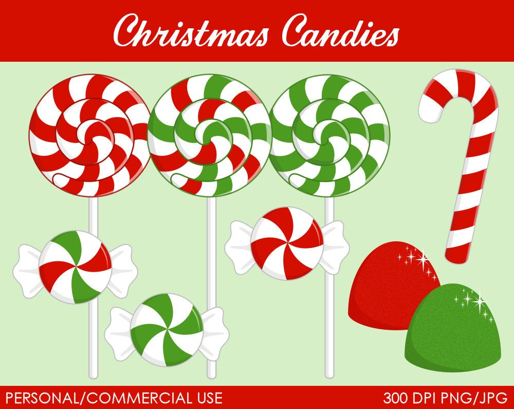 Christmas Candy Clip Art
 Christmas Can s Clipart Digital Clip Art by MareeTruelove