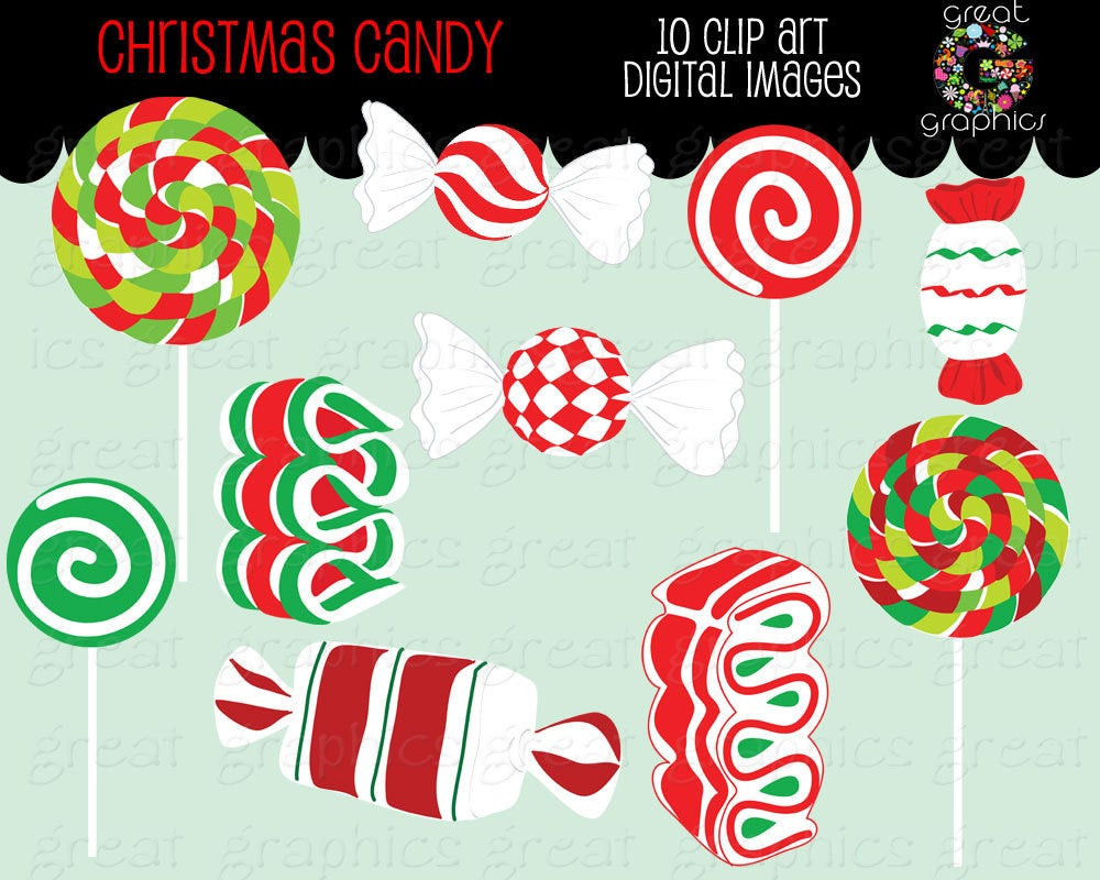 Christmas Candy Clipart
 Christmas Candy Clip Art Christmas Clipart Digital Christmas