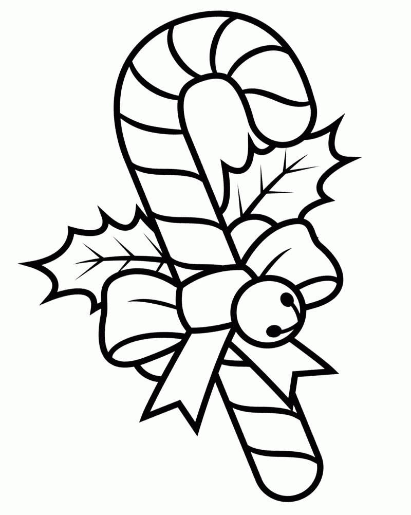 Christmas Candy Coloring Pages
 Christmas Candy Canes Coloring Pages Coloring Home