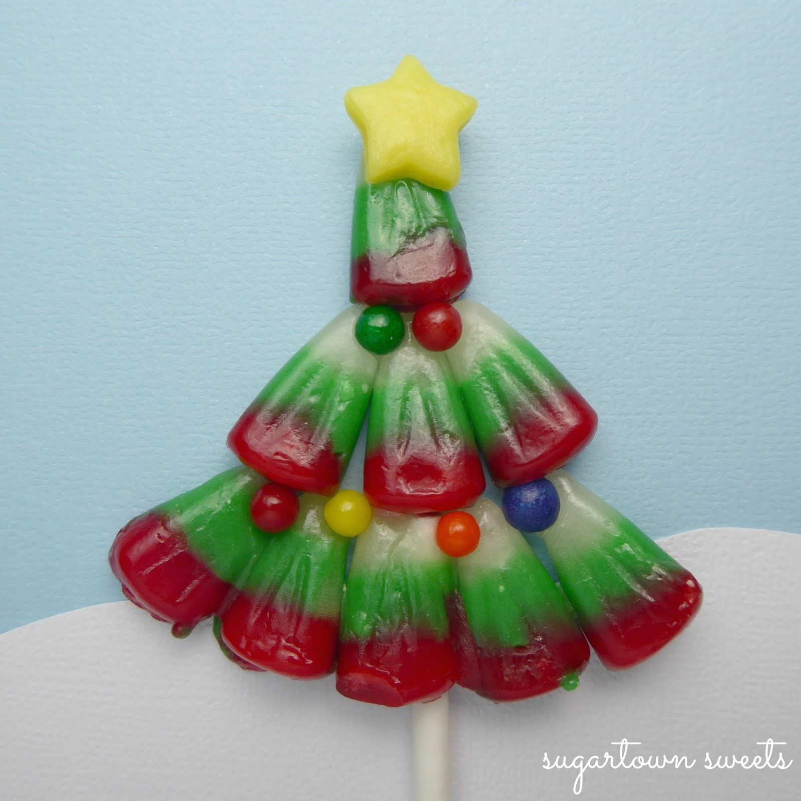 Christmas Candy Corn
 Sugartown Sweets Candy Corn Christmas Tree Pops