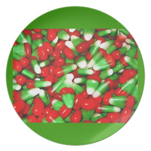 Christmas Candy Corn
 Christmas Candy Corn Party Plate