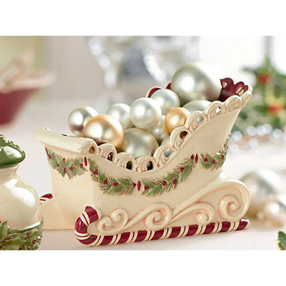 Christmas Candy Dish
 Christmas Sleigh Ceramic Candy Dish