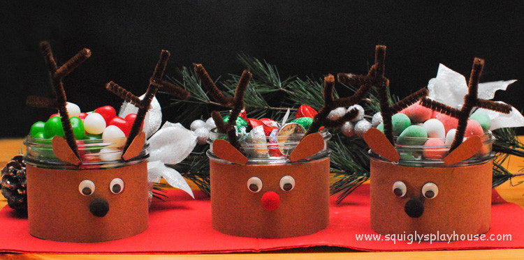 Christmas Candy Dish
 Reindeer Candy Dish Christmas Craft