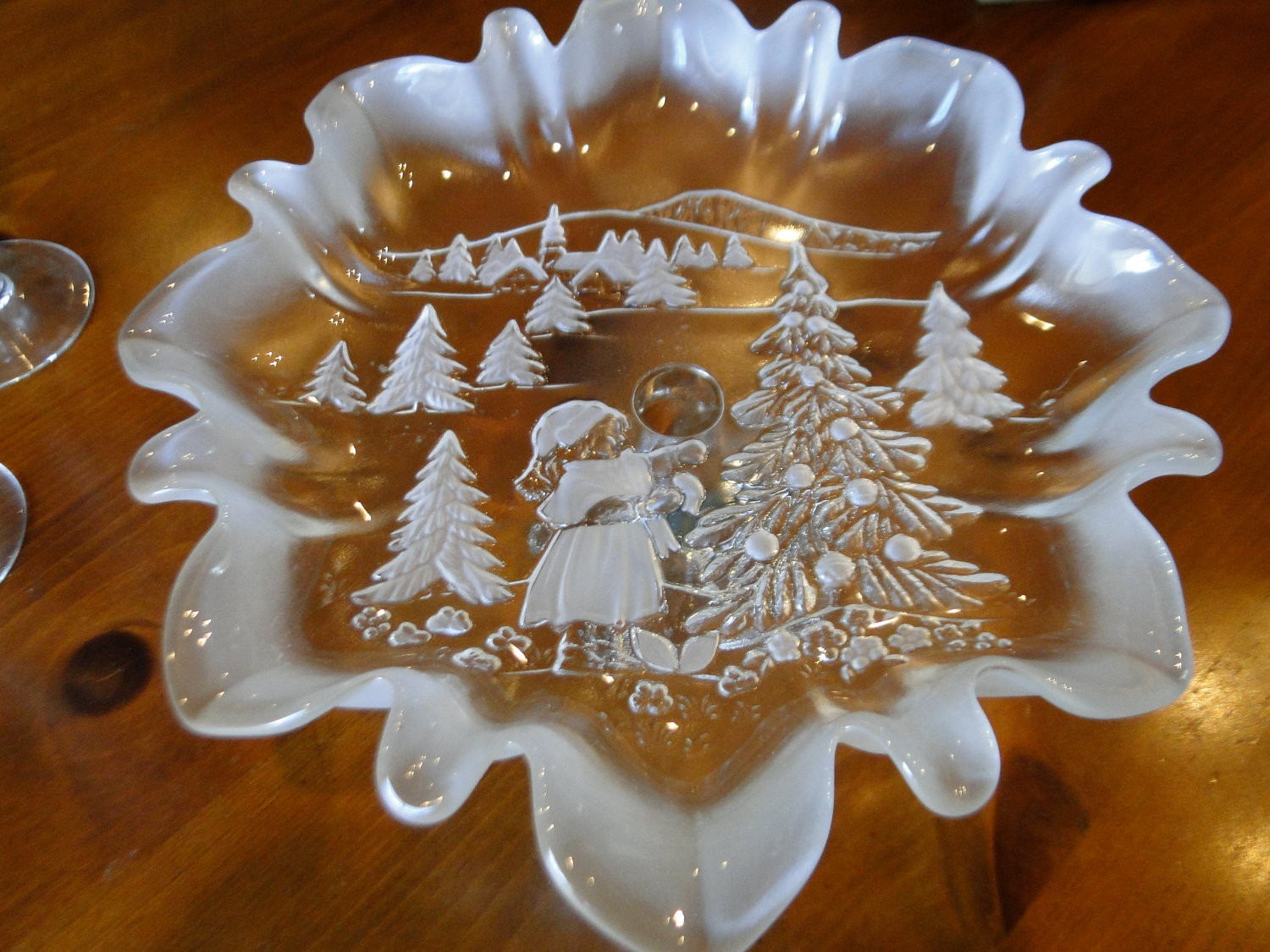 Christmas Candy Dish
 Decorative Christmas holiday candy dish serving piece