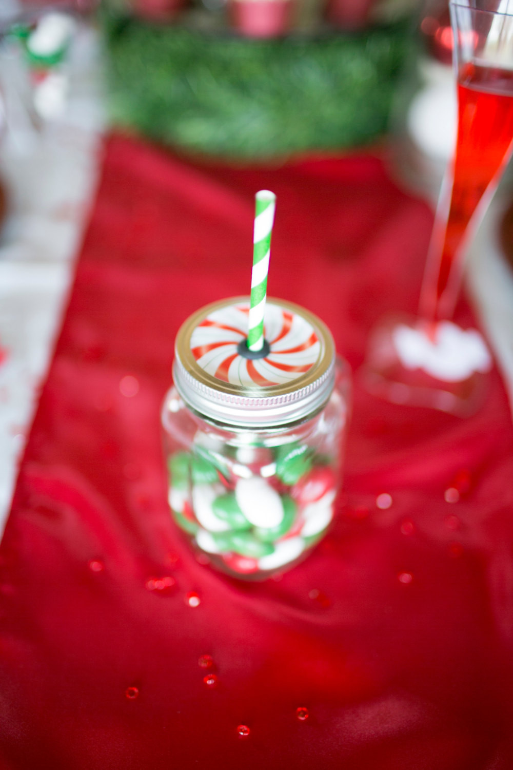 Christmas Candy Favors
 Christmas Peppermint Mason Jar Baby Shower Bridal Shower