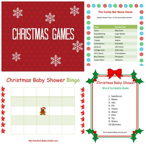 Christmas Candy Game
 Free Printable Baby Shower Games My Practical Baby