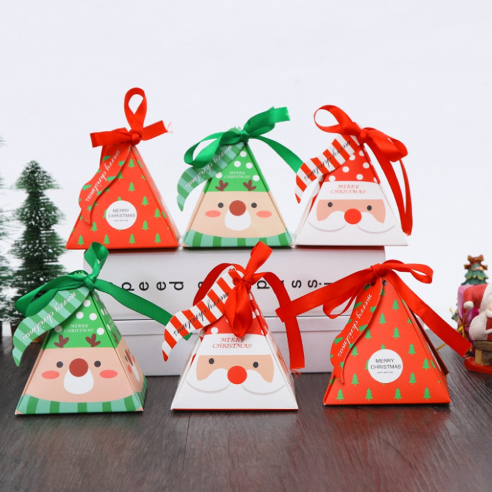 Christmas Candy Gift Box
 10 PCS Set Merry Christmas Candy Box Bag Christmas Tree