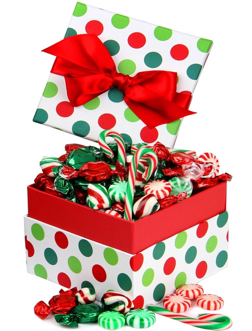 Christmas Candy Gift Box
 Christmas Jovial Dot Candy Gift Box • Christmas Candy