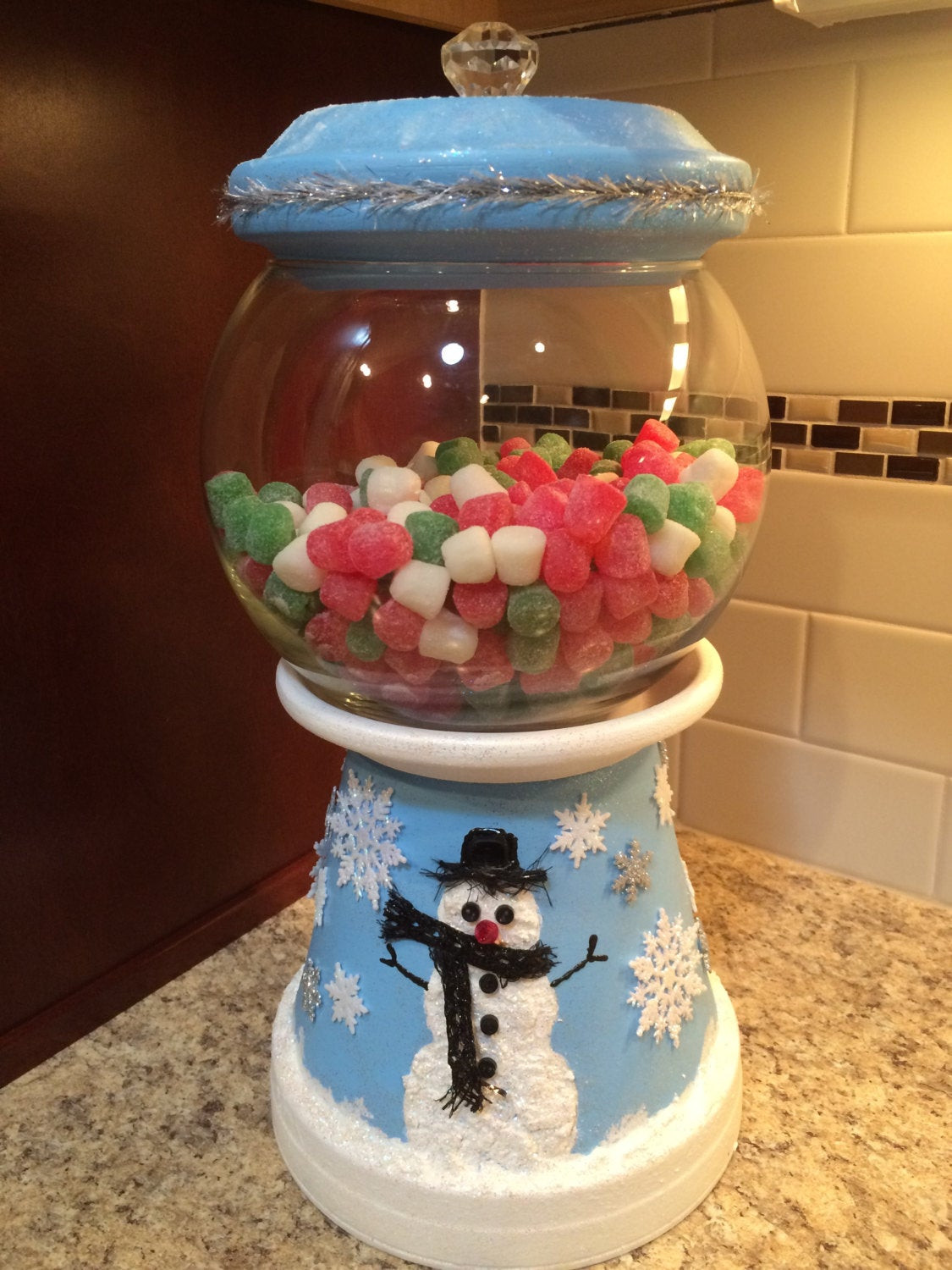 Christmas Candy Jars
 snowman Christmas Candy Jar Bank Cookie by