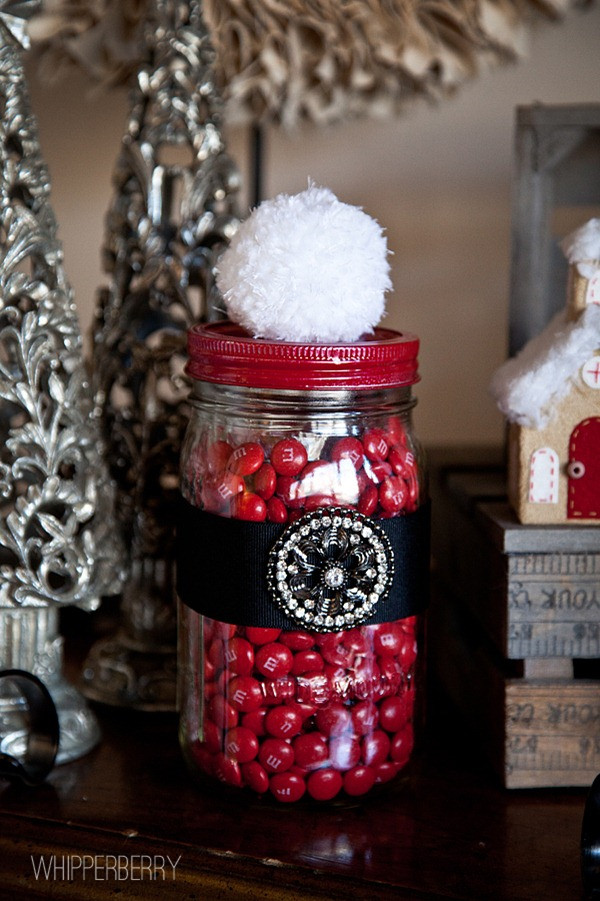 Christmas Candy Jars
 Santa Candy Jar with Styled by Tori Spelling • Whipperberry
